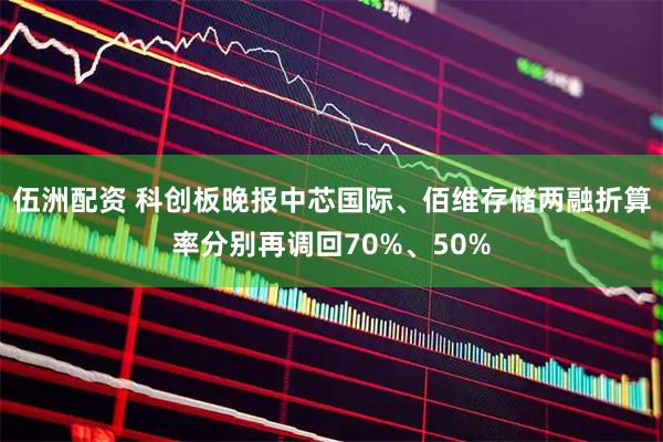 伍洲配资 科创板晚报中芯国际、佰维存储两融折算率分别再调回70%、50%