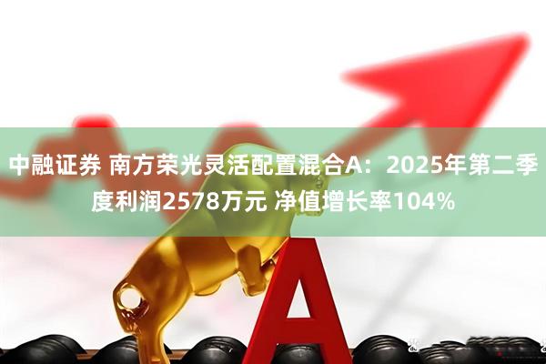 中融证券 南方荣光灵活配置混合A：2025年第二季度利润2578万元 净值增长率104%