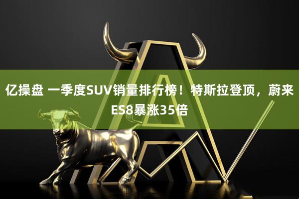 亿操盘 一季度SUV销量排行榜！特斯拉登顶，蔚来ES8暴涨35倍
